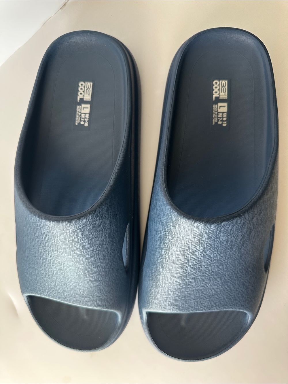 Slides Navy Unisex Size L W9-10 / M7-8 Ultra Soft EVA. 32 Degrees Cool. - Picture 5 of 14